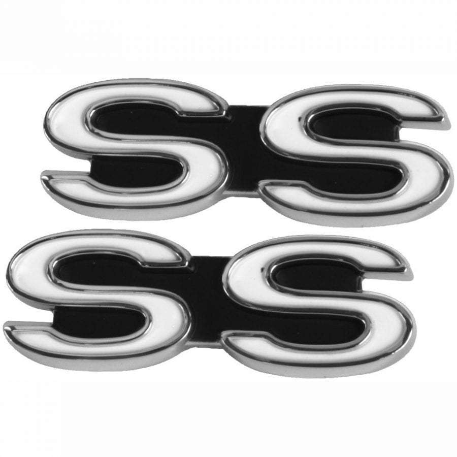 1968 Chevy Camaro Emblem Fender Emblem SS Pair