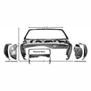 1968 Chevy Camaro Windshield/Cowl Assembly Convertible