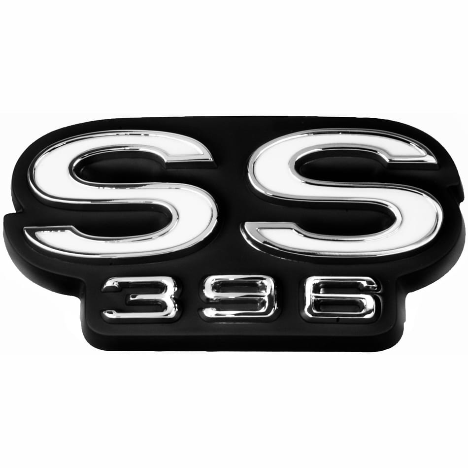 1968 Chevy Chevelle, El Camino Emblem Rear Panel SS 396