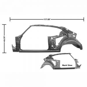 1968 Chevy Chevelle Quarter/Door Frame Assembly Driver Side (LH)