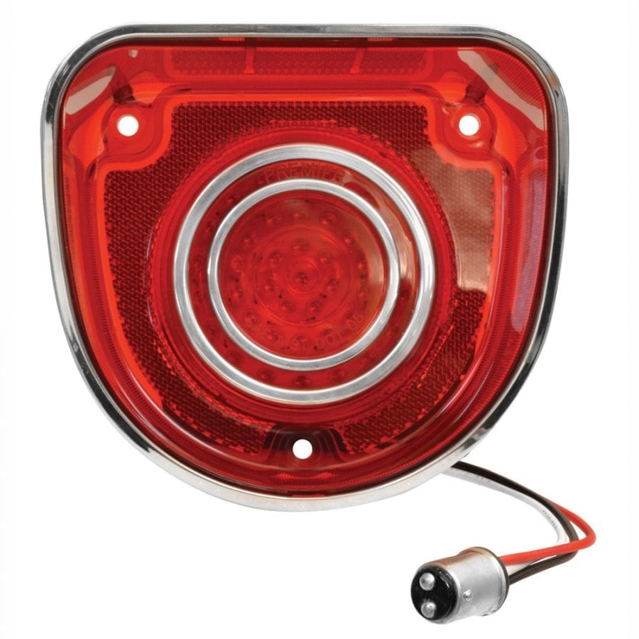 1968 Chevy Impala Tail Light Red with Trim LED
