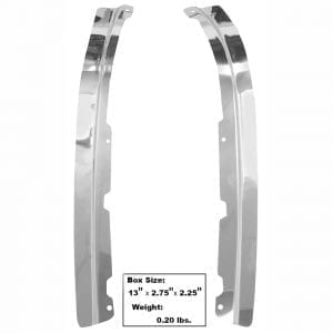 1968 Ford Mustang Door Sash Escutcheon Fastback Pair