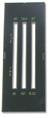 1969-1970 Chevrolet Camaro|Nova Dash Heater Control Lens w/Backing Plate