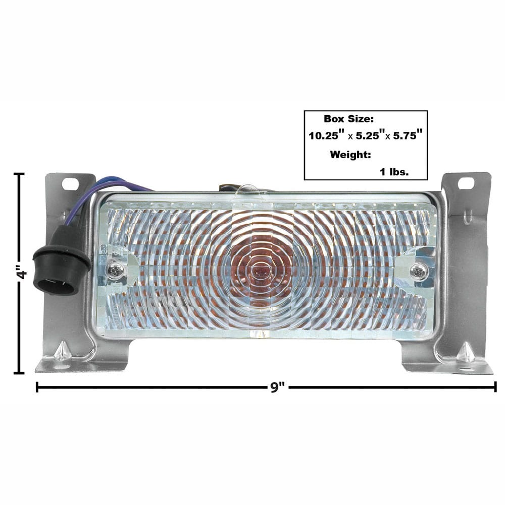 1969-1970 Chevy Pickup Truck Park Lamp Assembly Driver Side (LH) Clear