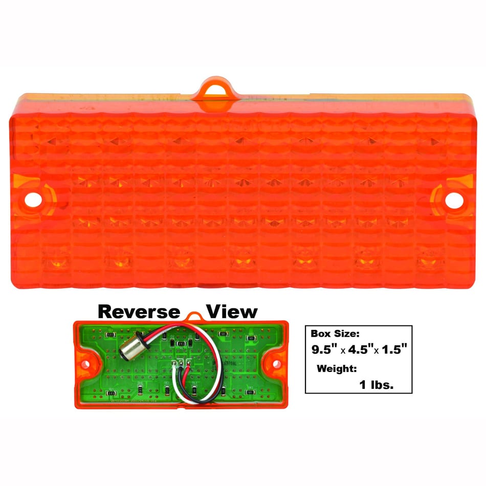 1969-1970 Chevy Pickup Truck Park Lamp LED Assembly Driver Side (LH) Amber