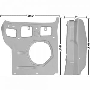 1969-1970 Ford Mustang Pillar/Kick Panel Inner Passenger Side (RH)