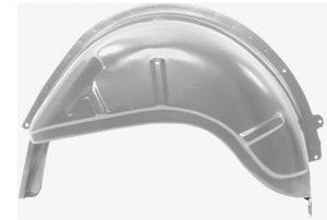 1969-1970 Ford Mustang Wheelhouse Complete Driver Side (LH) Fastback or Coupe-DYN3631SCWT