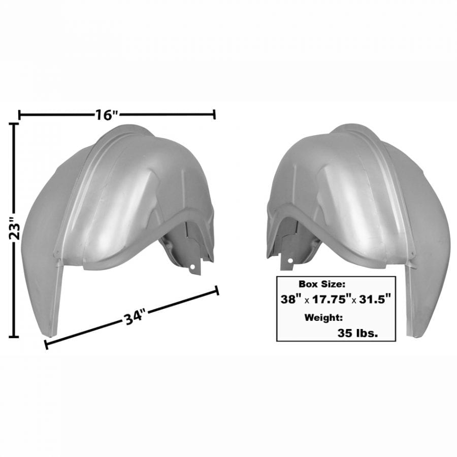 1969-1970 Ford Mustang Wheelhouse Outer and Inner