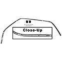 1969-1970 Ford|Mercury Cougar Weather Strip Retainer w/ Clips Driver Side-DYNM3841