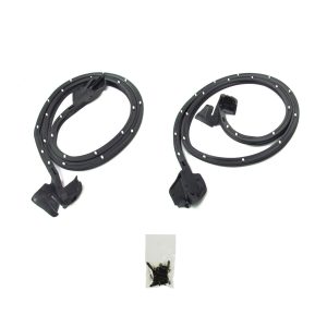 1969-1972 Buick|Chevrolet|Oldsmobile|Pontiac Door 2 PC Weatherstrip kit - Driver and Passenger for 2 DR Hardtop & Convrt-DWP171069