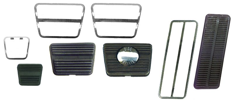 1969-1972 Chevrolet|Pontiac Camaro|Nova|Firebird|Trans Am Pedal Pad/Trim Kit Manual Trans w/Disc Brakes-CHQW-882