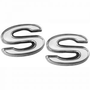 1969-1972 Chevy Camaro Emblem Fender SS Chrome