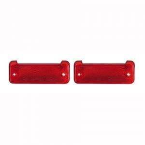 1969-1972 Chevy El Camino Bumper Reflector Lens Rear Pair