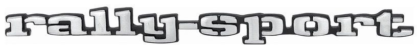 1969 Chevrolet Camaro Fender Emblem Rally Sport