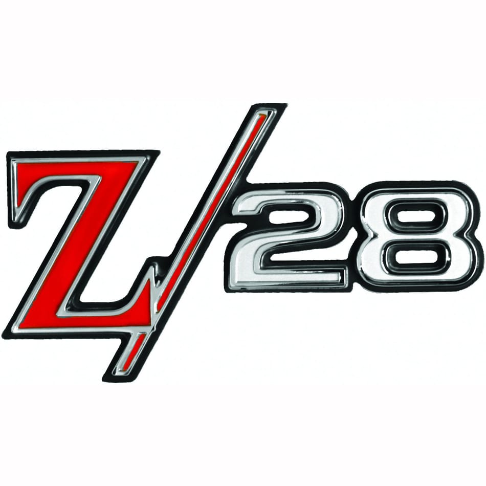 1969 Camaro Z28 Rear Emblem – Z/28 Back Panel Badge Die Cast Metal 8701333