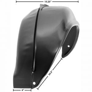 1969 Chevy Camaro or Pontiac Firebird Wheelhouse Deep Tub Complete Driver Side (LH)