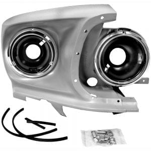 1969 Ford Mustang Headlamp Bucket Assembly Passenger Side (RH)