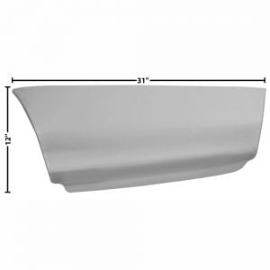 1970-1972 Chevy Chevelle Quarter Rear Lower Patch Panel Driver Side (LH)