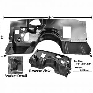 1970-1973 Chevy Camaro Firewall with A/C