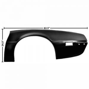 1970-1973 Pontiac Firebird Quarter Panel Skin Driver Side (LH)