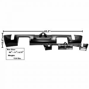 1970-1974 Dodge Challenger Valance Rear with Dual Exhaust Hole