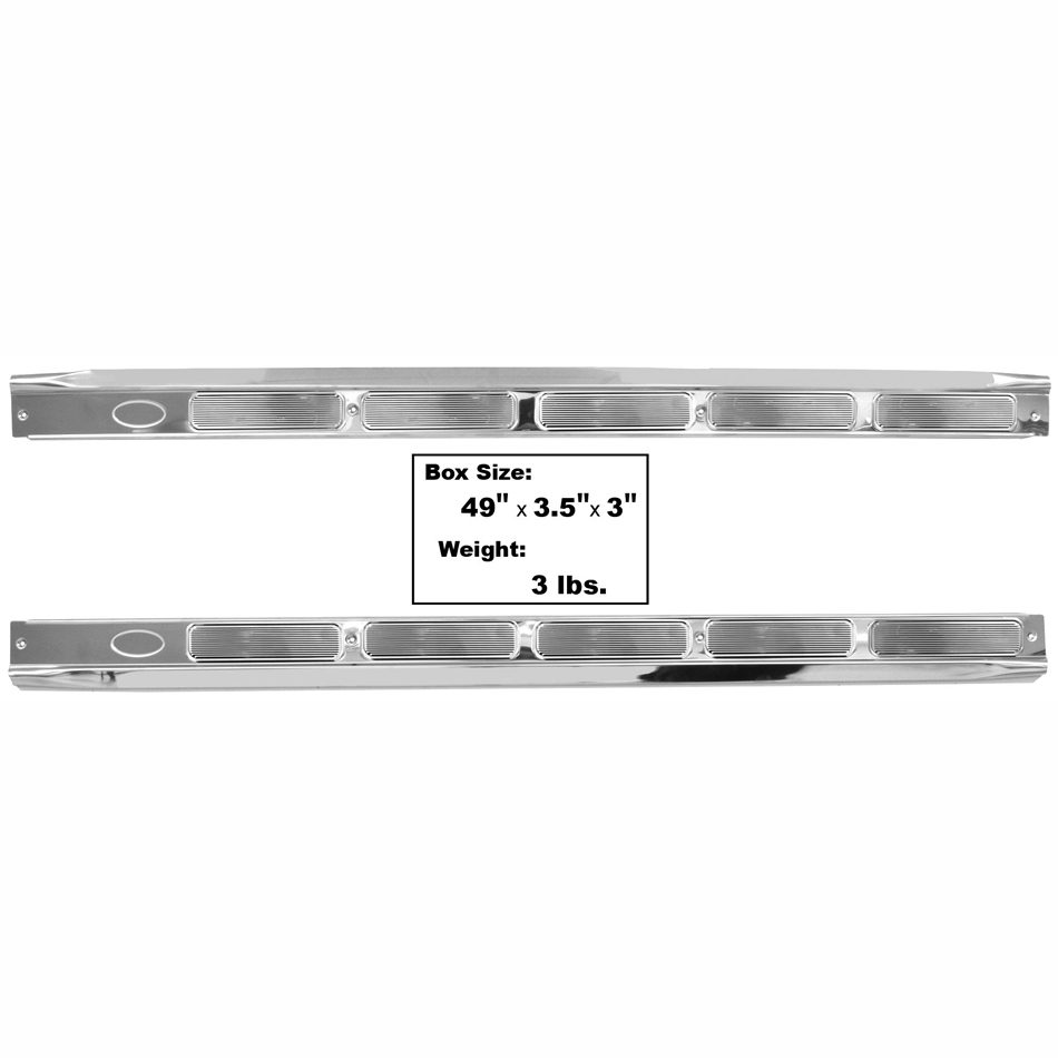 70-81 Chevy|Pontiac|Camaro|Firebird Scuff Plate Stainless Pair