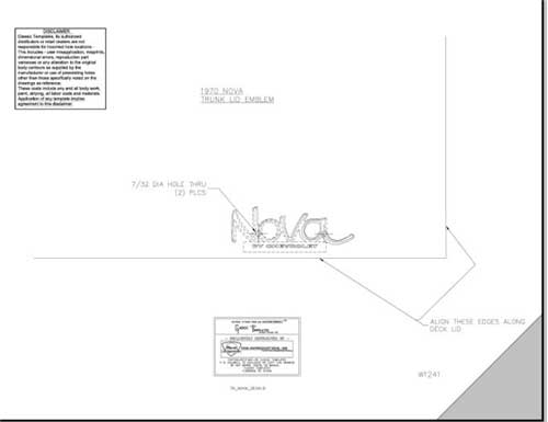 1970 Chevrolet Nova Trunk Emblem Template For Nova Emblem-CHQW-1241