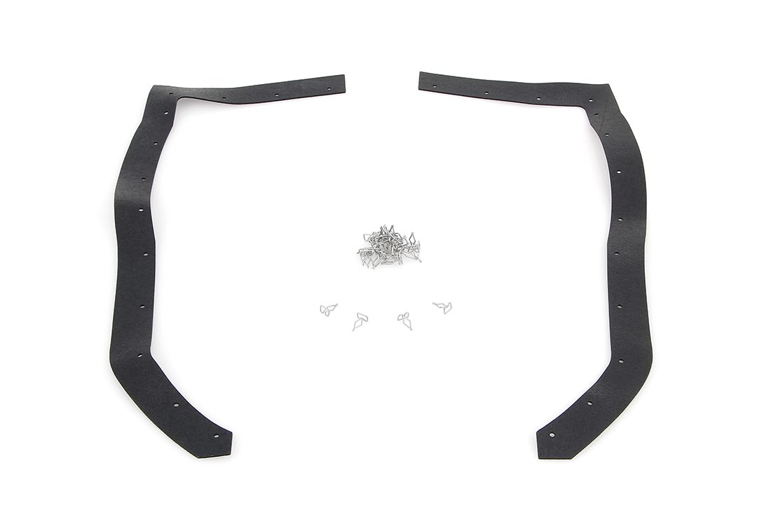 1970 Dodge Charger Fender Splash Shield Seals Front w/Clips-FDCF-FSF8