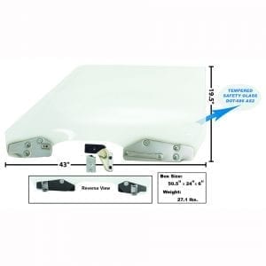 1970 Ford Mustang Door Glass Kit Passenger Side (RH) Coupe/Convertible