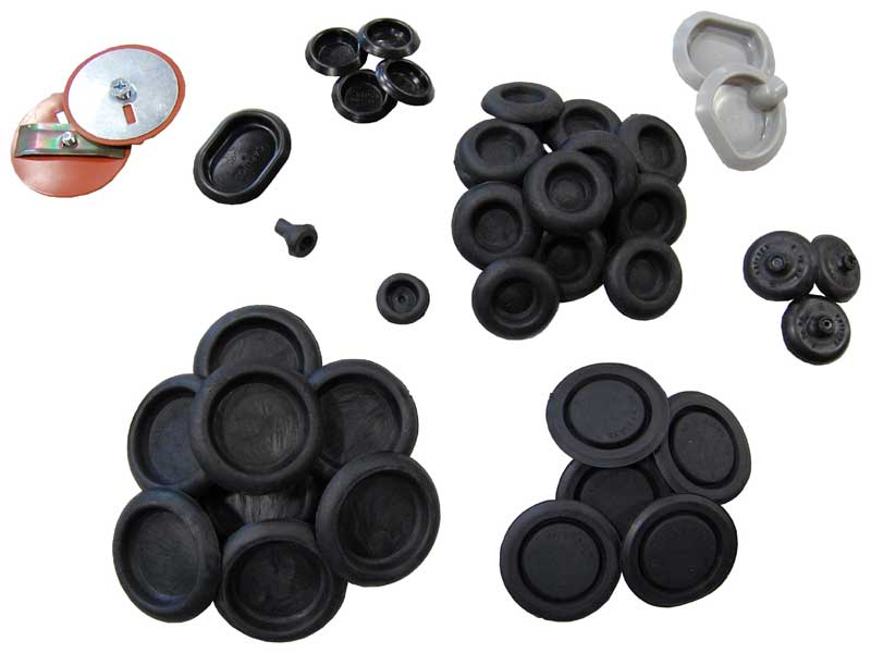 1970 Plymouth Barracuda Body Plug Kit w/2 Shock Mount Plugs-FDCF-BPK1A