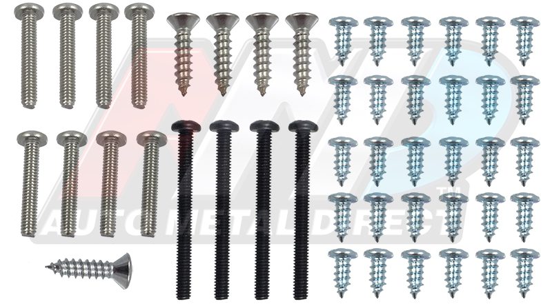 1970 Plymouth Road Runner Exterior Trim Screw Kit-SWA-271205
