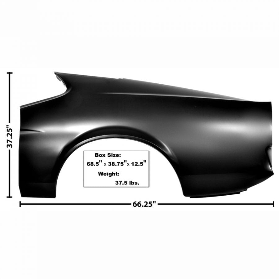 1971-1972 Ford Mustang Quarter Panel Driver Side (LH) Fastback