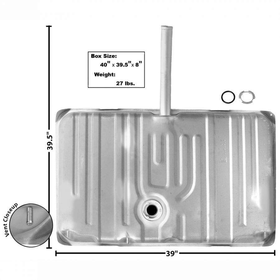 1971-1972 Pontiac GTO Gas Tank with 15" Fill Neck