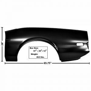 1971-1973 Ford Mustang Quarter Panel Driver Side (LH) Convertible