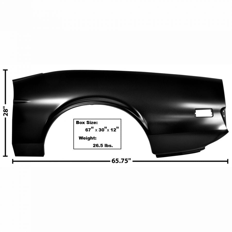 1971-1973 Ford Mustang Quarter Panel Driver Side (LH) Convertible