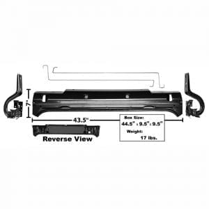 1971-1973 Ford Mustang Rear Deck Lid Inner Panel with Hinge