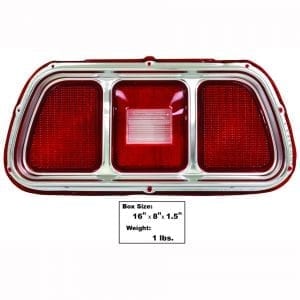 1971-1973 Ford Mustang Tail Lamp Lens with Molding