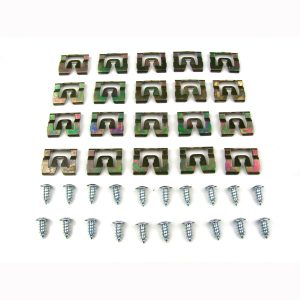 1971-1974 Dodge|Plymouth Charger|Coronet|GTX|Road Runner|Satellite 2 DR Coupe Windshield 40 PC Molding Clip Kit-PCK-776-71
