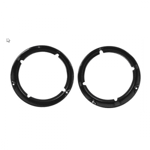 1971-1977 Ford Bronco Head Lamp Bezel Black Pair