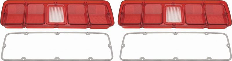 1971 Plymouth GTX|Road Runner Tail Lamp Lenses w/o Black Trim