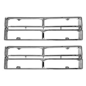 1972-1972 Ford Pickup Grille Insert Chrome Pair-DYN3032M