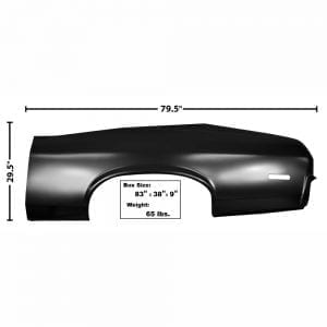 1973-1974 Chevy Nova Quarter Skin Driver Side (LH)