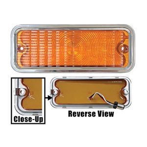 1973-1980 Chevrolet Pickup Park Lamp Assbly Driver Side LED Amber-DYNLP75