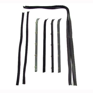 1973-1980 Chevrolet|GMC Suburban|Blazer|C/K Pickup Truck|Jimmy Beltline Molding and Glass Run Channel 8 PC Kit - Driver and Passenger-WFK111173A
