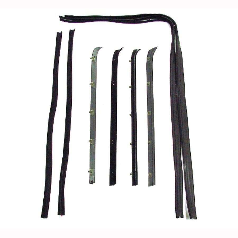 1973-1980 Chevrolet|GMC Suburban|Blazer|C/K Pickup Truck|Jimmy Beltline Molding and Glass Run Channel 8 PC Kit - Driver and Passenger-WFK111173A