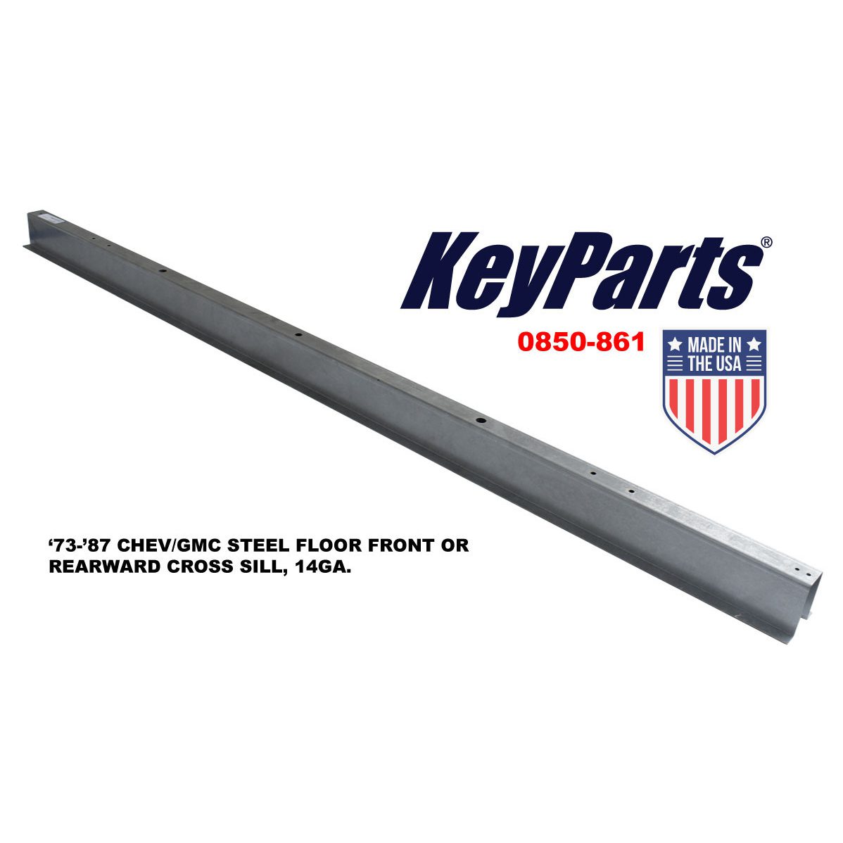 1973-1987 Chevrolet|GMC Pickup Truck Steel Floor Front or Rear Cross Sill