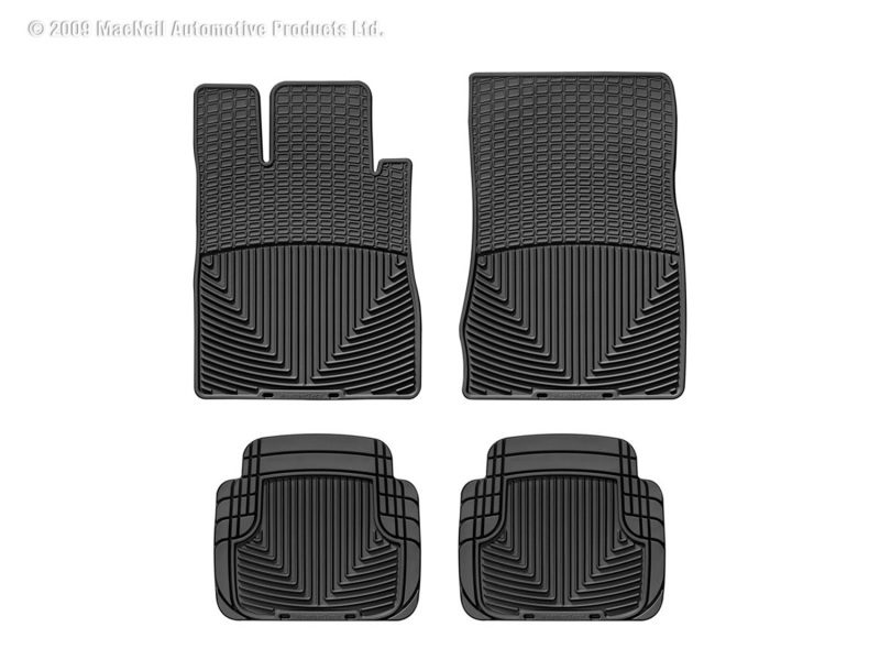 1973-2006 Mercedes-Benz WeatherTech Front and Rear All-Weather Floor Mats-Black-W36-W50-WT