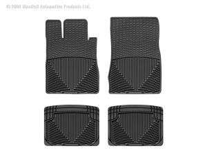 1973-2006 Mercedes-Benz WeatherTech Front and Rear All-Weather Floor Mats-Black-W36-W20-WT