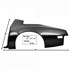 1975-1981 Pontiac Firebird or Trans Am Quarter Panel Driver Side (LH)