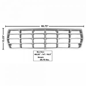 1978-1979 Ford Pickup Truck Grille Argent